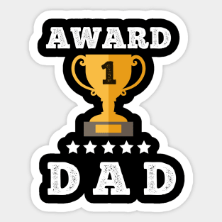 Award grandpa gift idea love family best father dad Sticker